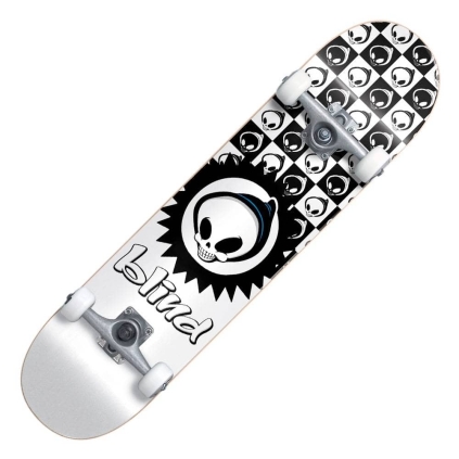 BLIND Checkered Reaper Yth FP Soft Wheels Complete, WHITE